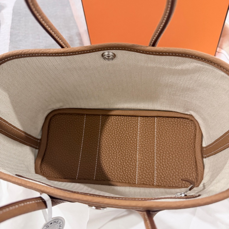 Hermes 全新Garden Party 23 金棕色-4