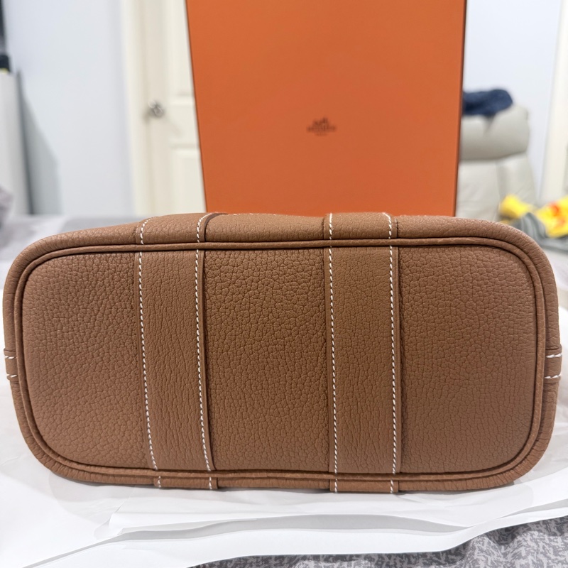 Hermes 全新Garden Party 23 金棕色-8