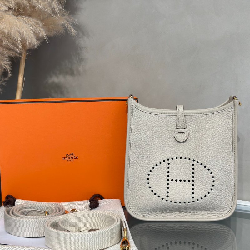 HERMES Mini evelyne - 冰川白金 U-14