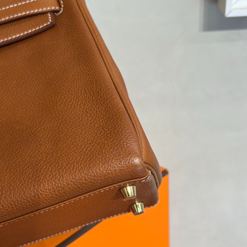 HERMES Kelly 25 馬鞍皮 - 金棕金 Z-8