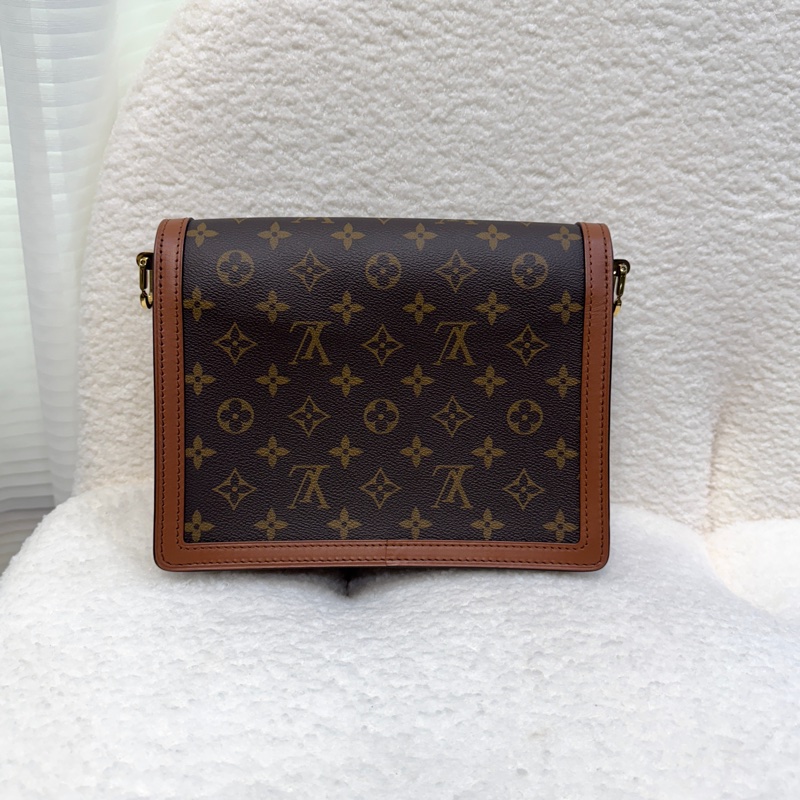 🍂路易威登中號達芙妮LV原花雙色金釦達芙妮 Dauphine MM側背包M45958-4