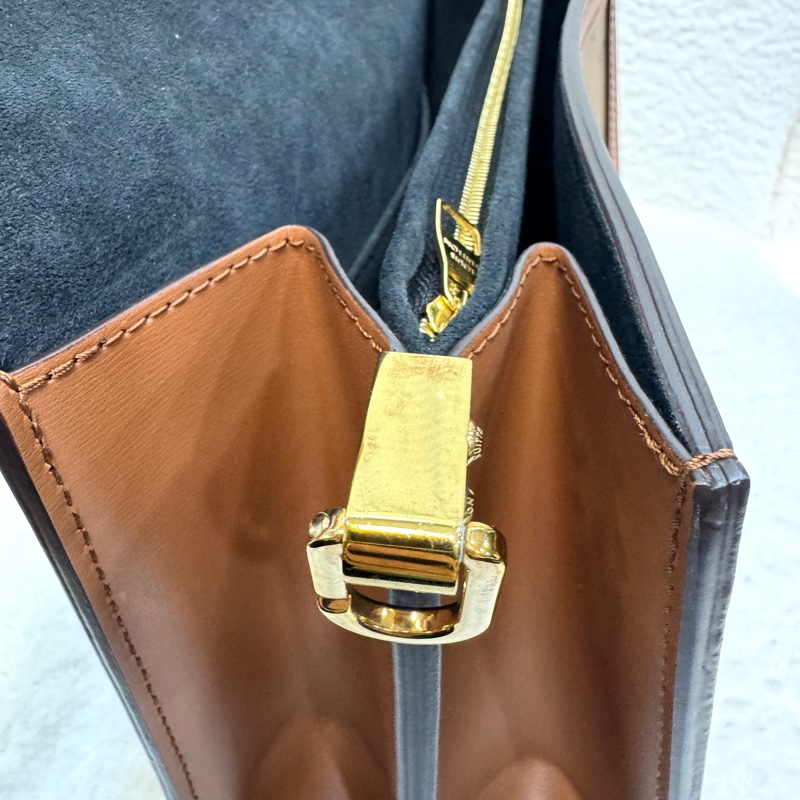 🍂路易威登中號達芙妮LV原花雙色金釦達芙妮 Dauphine MM側背包M45958-16