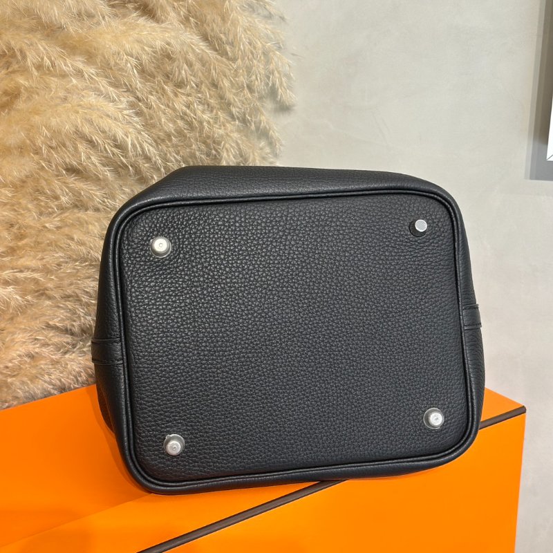 HERMES Picotin 22 - 黑銀 B-5