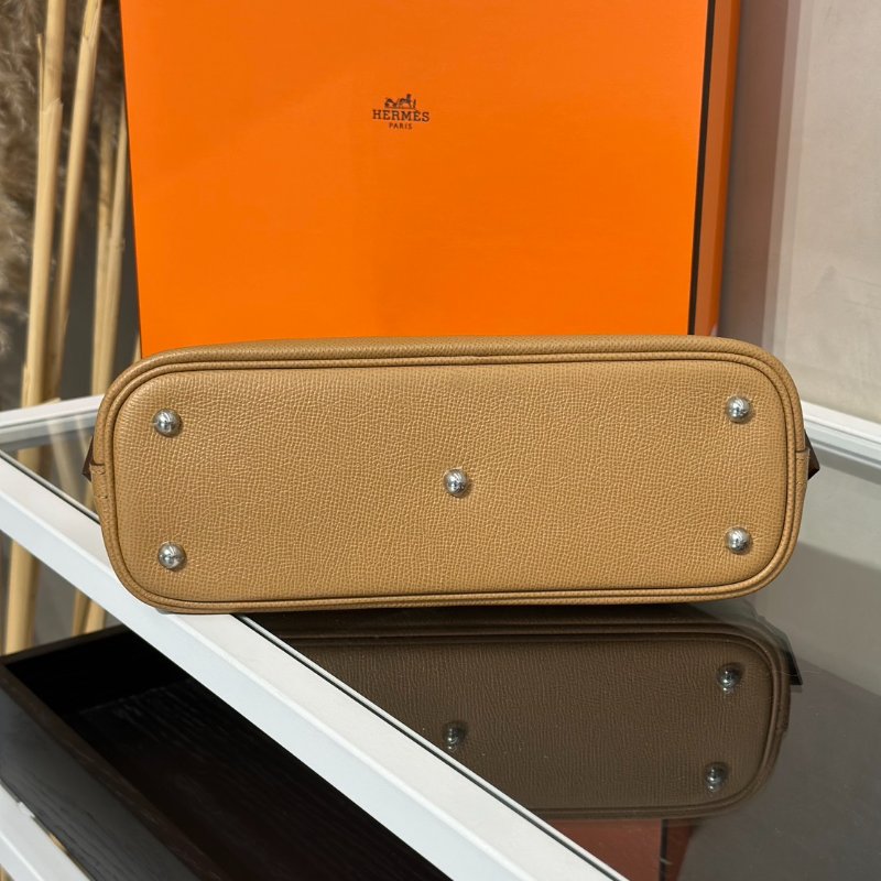 HERMES Bolide 25 - 餅乾銀配編織背帶 U-5