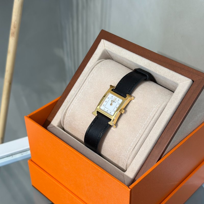 HERMES Heure H腕錶 - 25 黑金-2