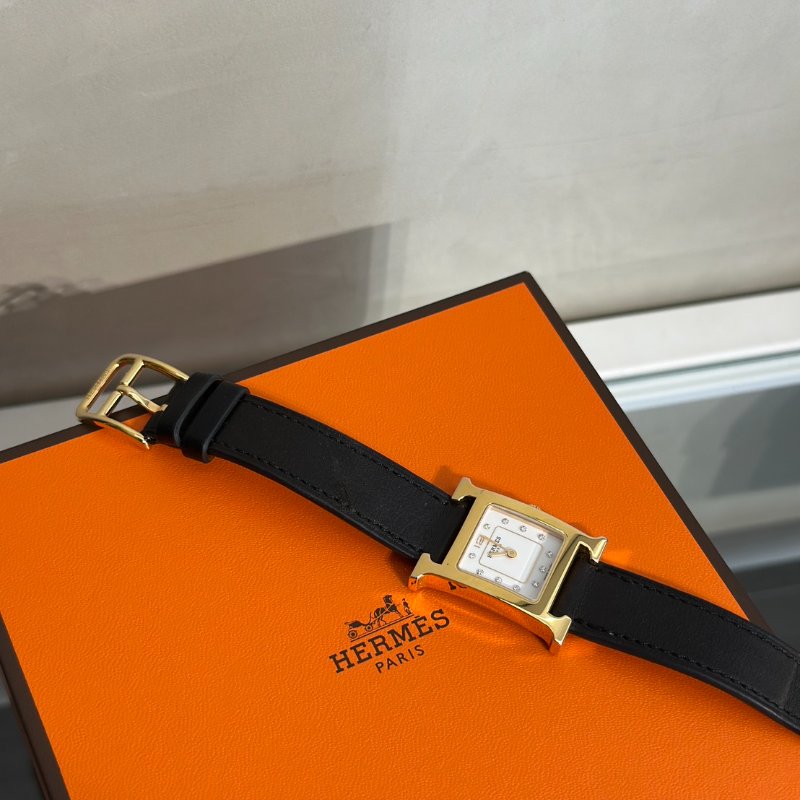 HERMES Heure H腕錶 - 25 黑金-3