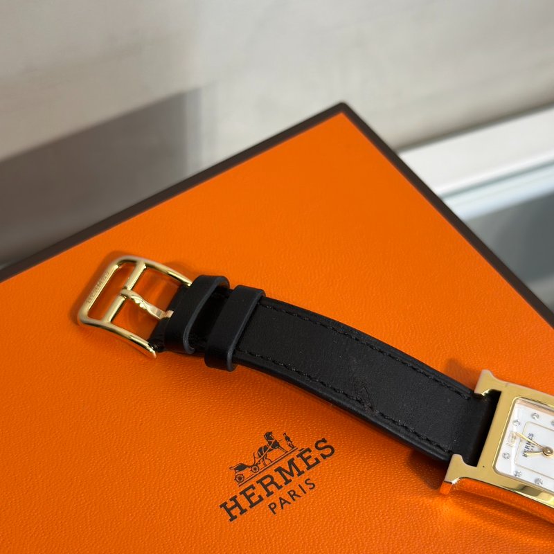 HERMES Heure H腕錶 - 25 黑金-5