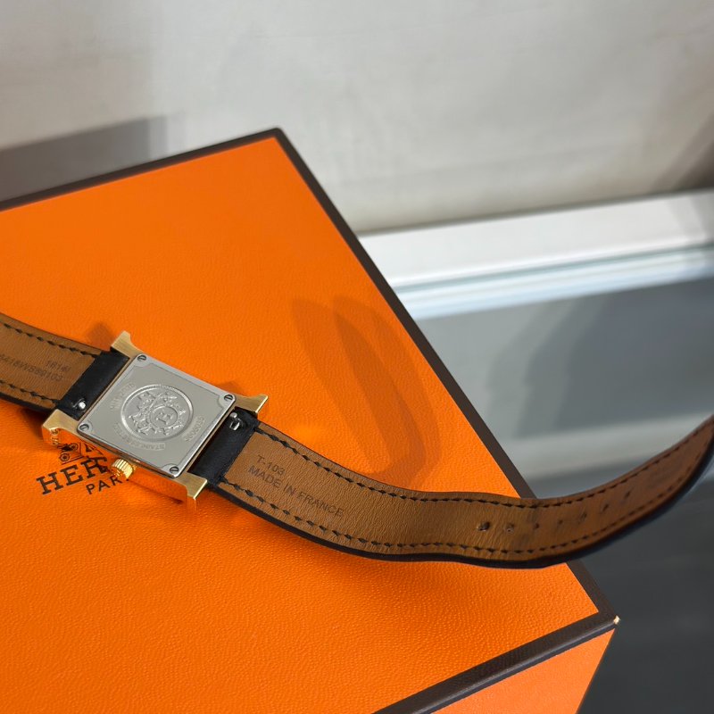 HERMES Heure H腕錶 - 25 黑金-8