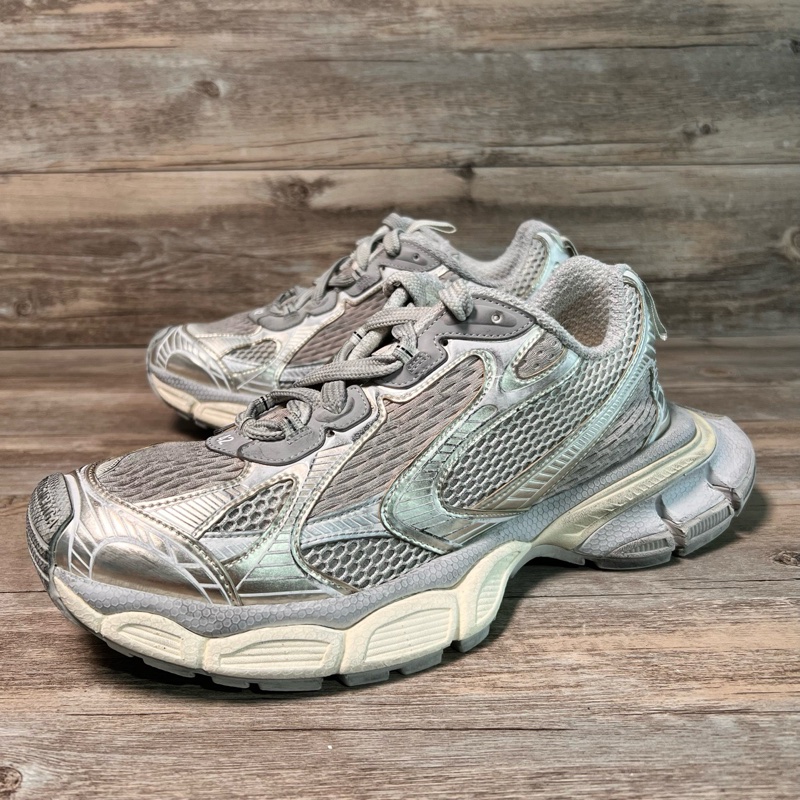 巴黎世家 Balenciaga xxxl 3xl 做舊款 老爹鞋 白銀 42碼-0