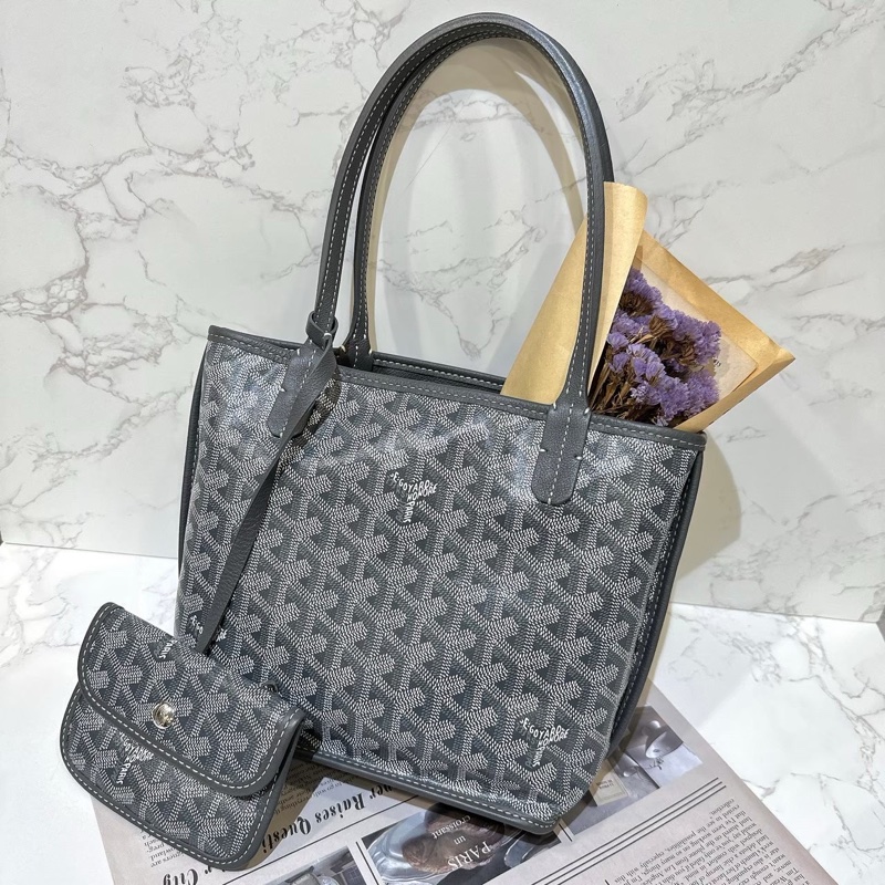 降價囉🎉GOYARD MINI TOTE 灰色-0