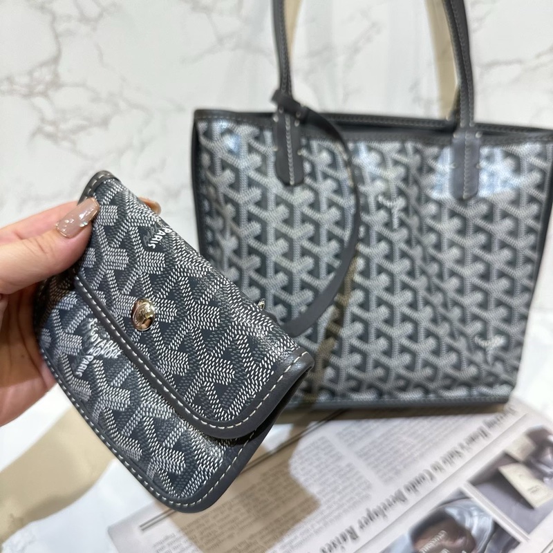 降價囉🎉GOYARD MINI TOTE 灰色-1