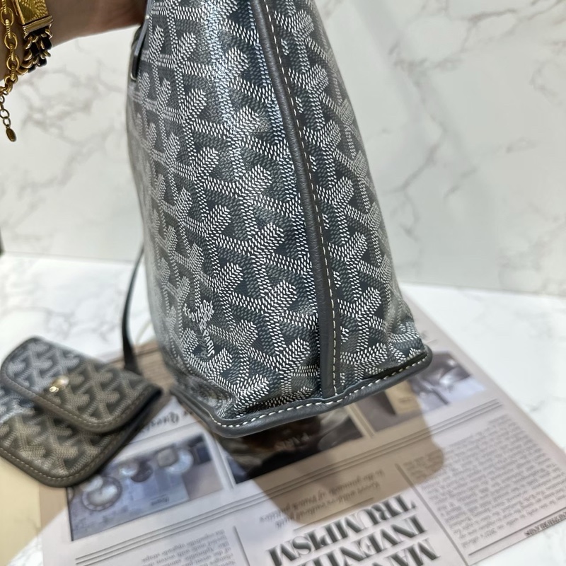 降價囉🎉GOYARD MINI TOTE 灰色-8