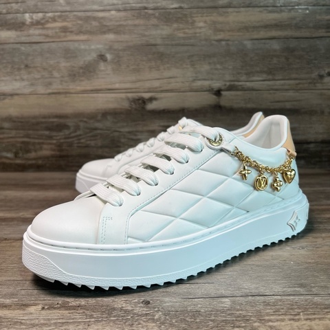 閒置新未使用 LV路易威登 time out 女款 白棕38.5碼