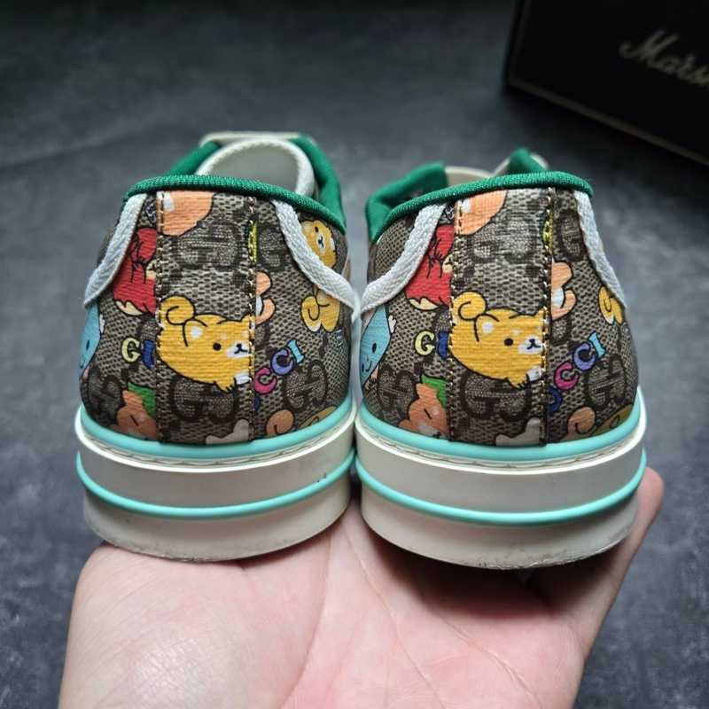 GUCCI古馳 TENNIS 1977 卡通印花板鞋 41.5碼  98新-2