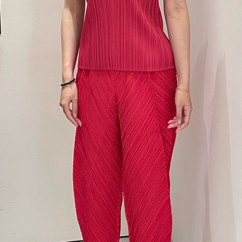 ▪️富貴選物FUGUEI▪️PP  三宅一生 玫瑰粉色 八片斜紋長褲