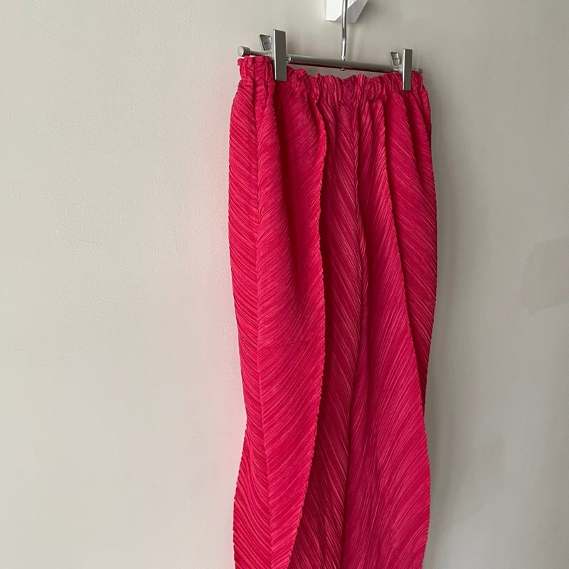 ▪️富貴選物FUGUEI▪️PP  三宅一生 玫瑰粉色 八片斜紋長褲-6