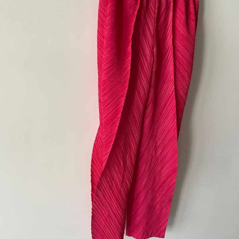 ▪️富貴選物FUGUEI▪️PP  三宅一生 玫瑰粉色 八片斜紋長褲-7