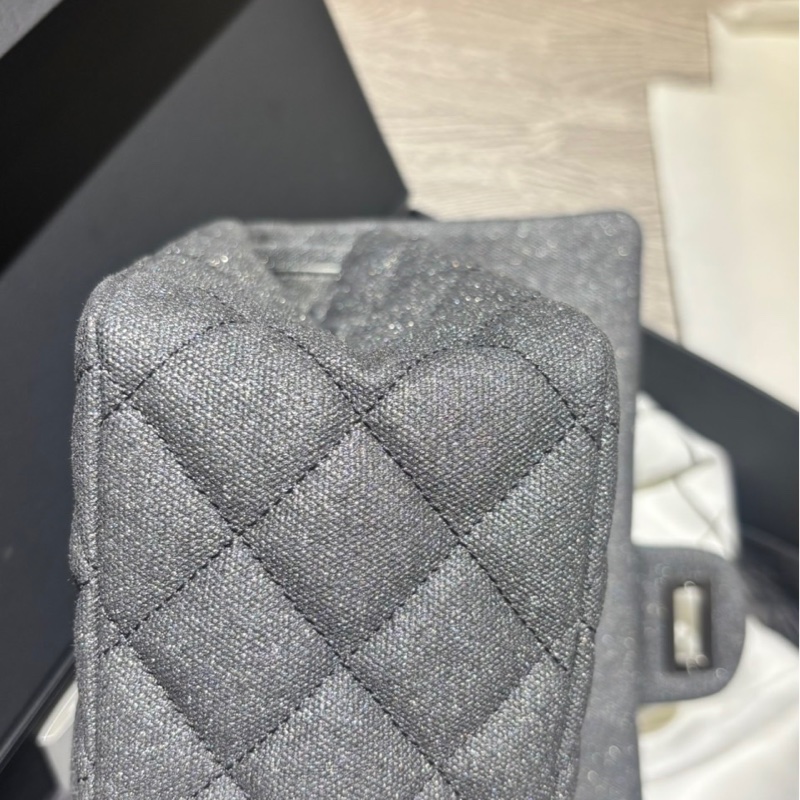 ✨Chanel 限量2.55灰色 閃閃的😍 有保卡🩶-4