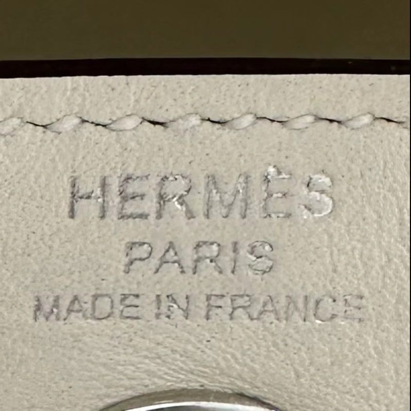 購証☺️ Hermes lindy mini 奶油白銀扣 w刻 swift皮 配件：盒子 塵袋 小票-6