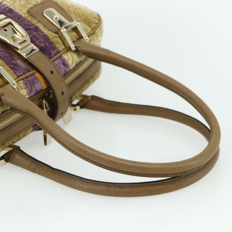 【日本直送】GUCCI 馬銜扣波士頓包 絲絨 金米色 145770 正品 176490V-6