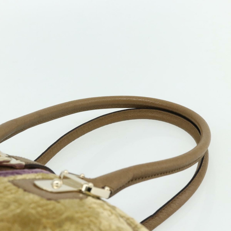 【日本直送】GUCCI 馬銜扣波士頓包 絲絨 金米色 145770 正品 176490V-7