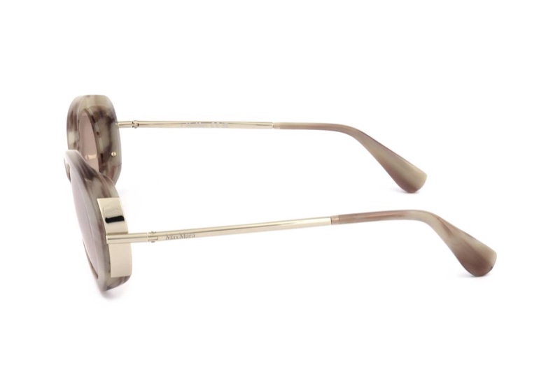 Max Mara 女士 橢圓形太陽鏡51碼橋寬: 2.1cm; 鏡腿長: 13.5cm; 鏡片直徑: 5.1cm-1