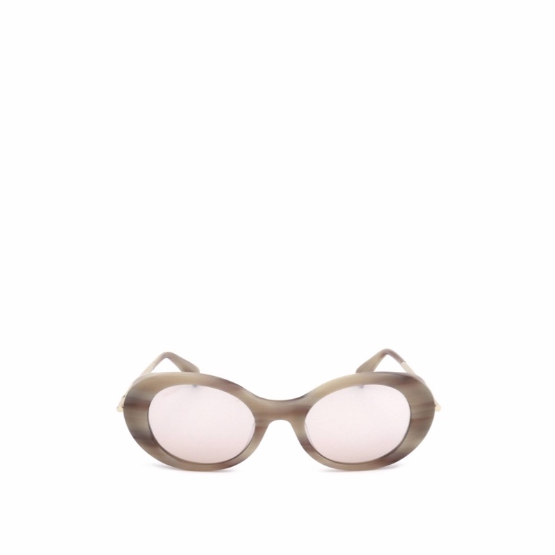 Max Mara 女士 橢圓形太陽鏡51碼橋寬: 2.1cm; 鏡腿長: 13.5cm; 鏡片直徑: 5.1cm-3