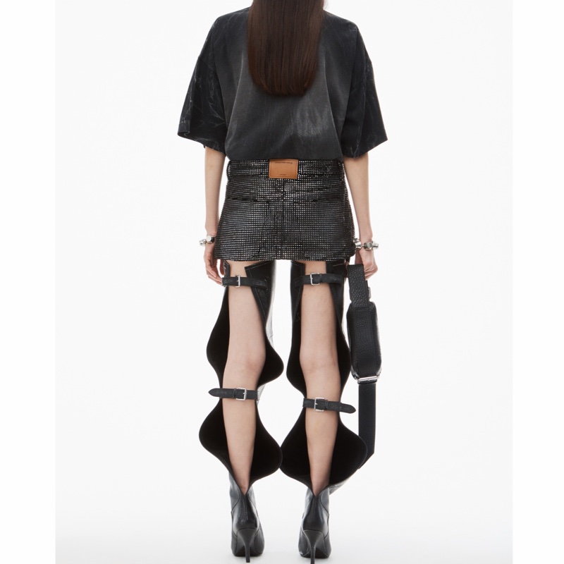 Alexander Wang 女士 水晶迷你裙26 27 28 30-2