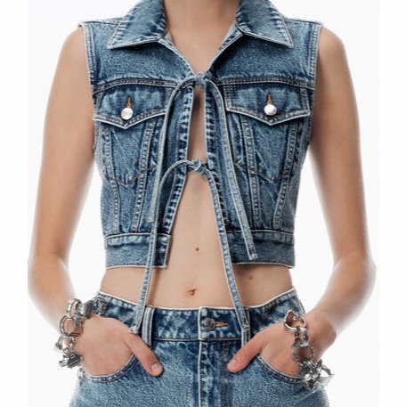Alexander Wang 女士 牛仔背心XXS XS S L碼-1