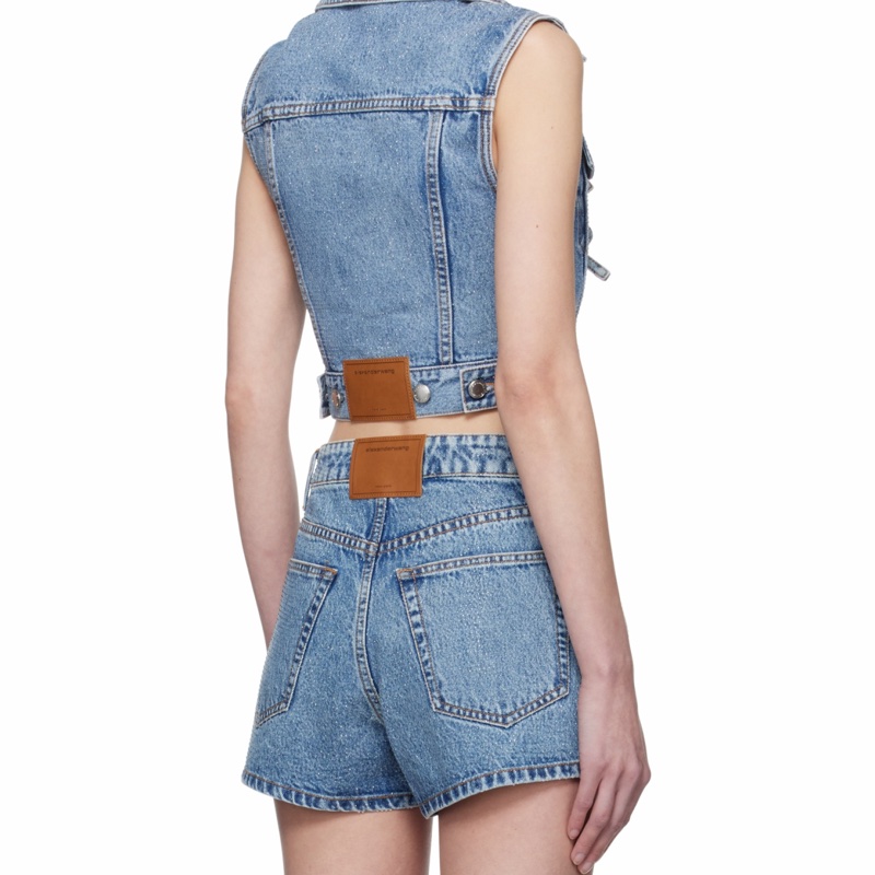 Alexander Wang 女士 牛仔背心XXS XS S L碼-4