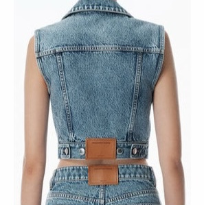 Alexander Wang 女士 牛仔背心XXS XS S L碼-5