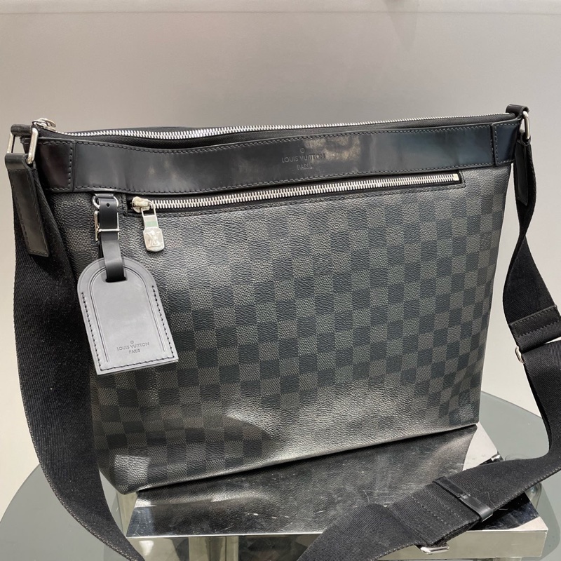Louis Vuitton 路易威登 Mick棋盤格單肩斜挎包 經典百搭 🈚附件-0