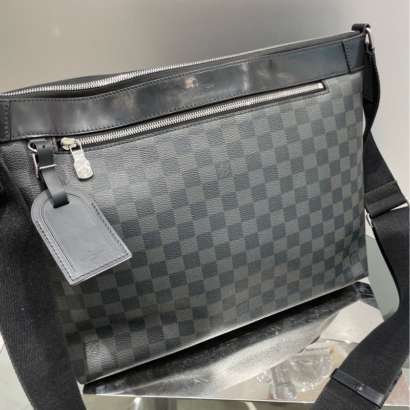 Louis Vuitton 路易威登 Mick棋盤格單肩斜挎包 經典百搭 🈚附件-1