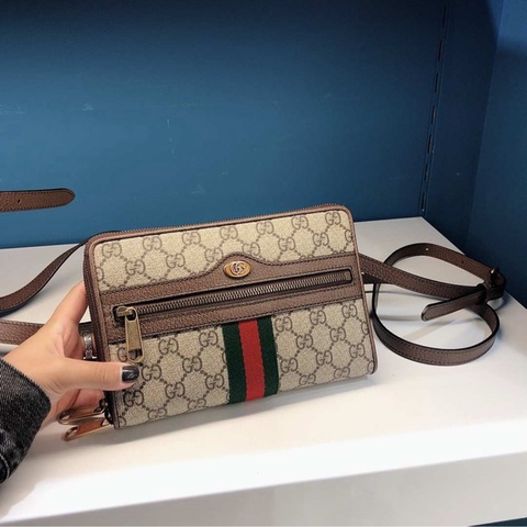 Gucci 男女同款 OPHIDIA小號單肩包均碼碼小號、21.5cm*4cm*14cm