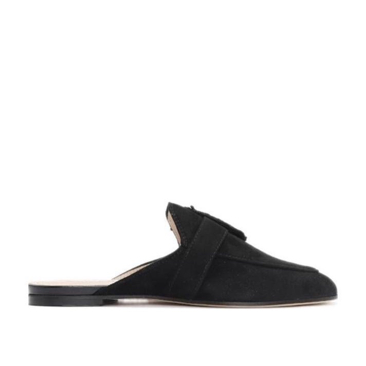 Tod's 女士 流蘇邊搭扣無帶穆勒鞋35 35.5 36碼-3