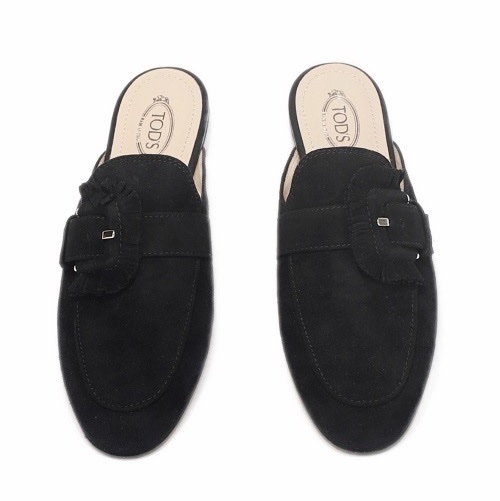 Tod's 女士 流蘇邊搭扣無帶穆勒鞋35 35.5 36碼-5