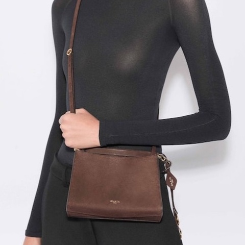 Alaia 女士 LE CLICK 磨砂皮小方包均碼碼20cm*9cm*15cm