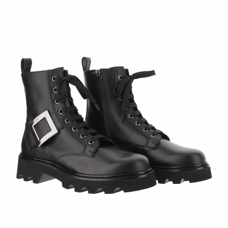 Roger Vivier 女士 系帶馬丁靴35 36 37 37.5 38 38.5 39 39.5 40 41 41.5 42碼-4