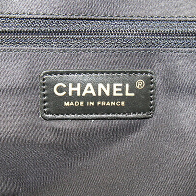 香奈兒新款旅行系列手袋 MM A15991 黑色尼龍帆布皮革女士可可標誌 CHANEL-3