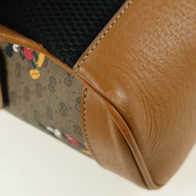 【日本直送】GUCCI Micro GG Supreme Disney 雙肩包 PVC 米色 金色 552884 正品 YKZ1317M-17