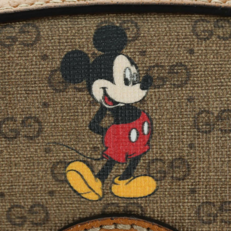 【日本直送】GUCCI Micro GG Supreme Disney 雙肩包 PVC 米色 金色 552884 正品 YKZ1317M-20