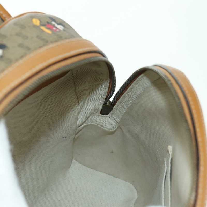 【日本直送】GUCCI Micro GG Supreme Disney 雙肩包 PVC 米色 金色 552884 正品 YKZ1317M-23