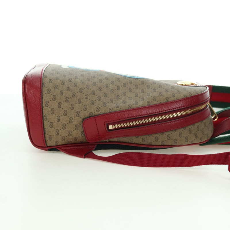 【日本直送】GUCCI Micro GG Supreme哆啦A夢雙肩包 PVC 米色 金色 647816 正品 YKZ1360M-3
