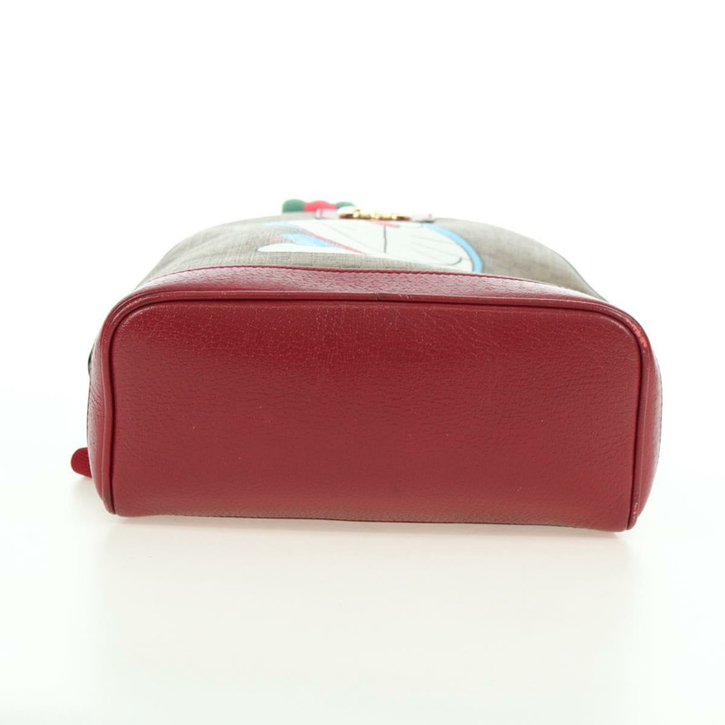 【日本直送】GUCCI Micro GG Supreme哆啦A夢雙肩包 PVC 米色 金色 647816 正品 YKZ1360M-4