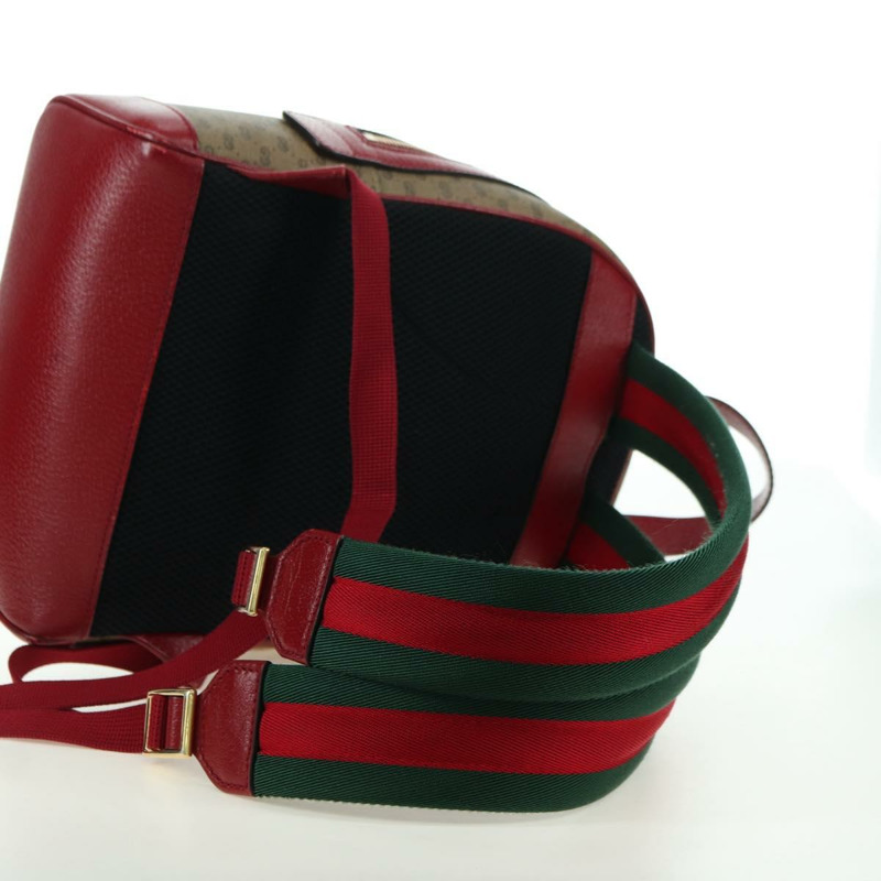 【日本直送】GUCCI Micro GG Supreme哆啦A夢雙肩包 PVC 米色 金色 647816 正品 YKZ1360M-7