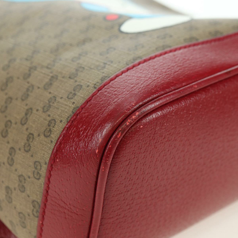 【日本直送】GUCCI Micro GG Supreme哆啦A夢雙肩包 PVC 米色 金色 647816 正品 YKZ1360M-15