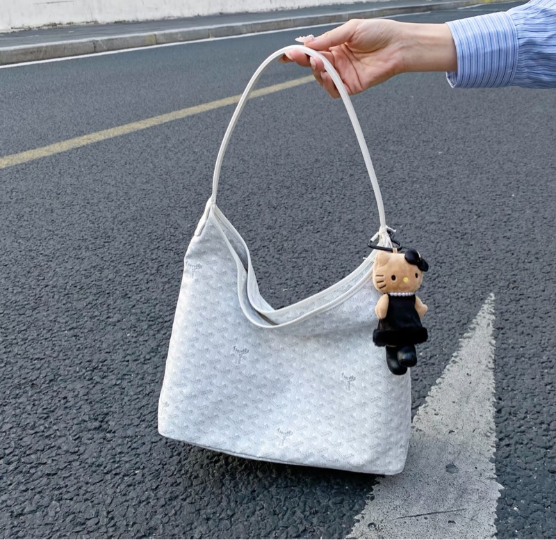 【全球斷貨天菜👏】 Goyard Hobo 經典白 肩背腋下包 （代購13萬多）-4