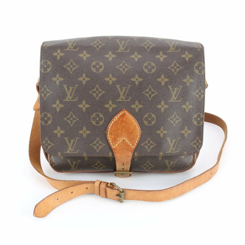 路易威登 Monogram Cartouchiere MM M51253 皮革肩背包/斜背包 男士