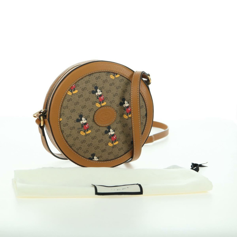 【日本直送】GUCCI Micro GG Supreme Disney 聯名手提包 PVC 米色 603938 正品 YKZ1311M-11