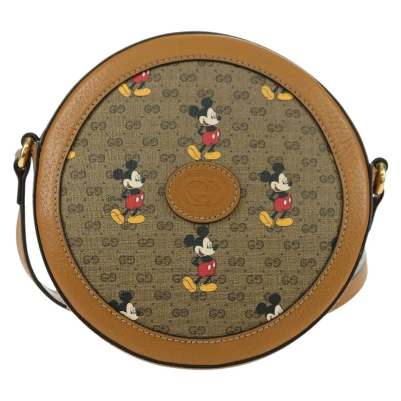 【日本直送】GUCCI Micro GG Supreme Disney 聯名手提包 PVC 米色 603938 正品 YKZ1311M-12